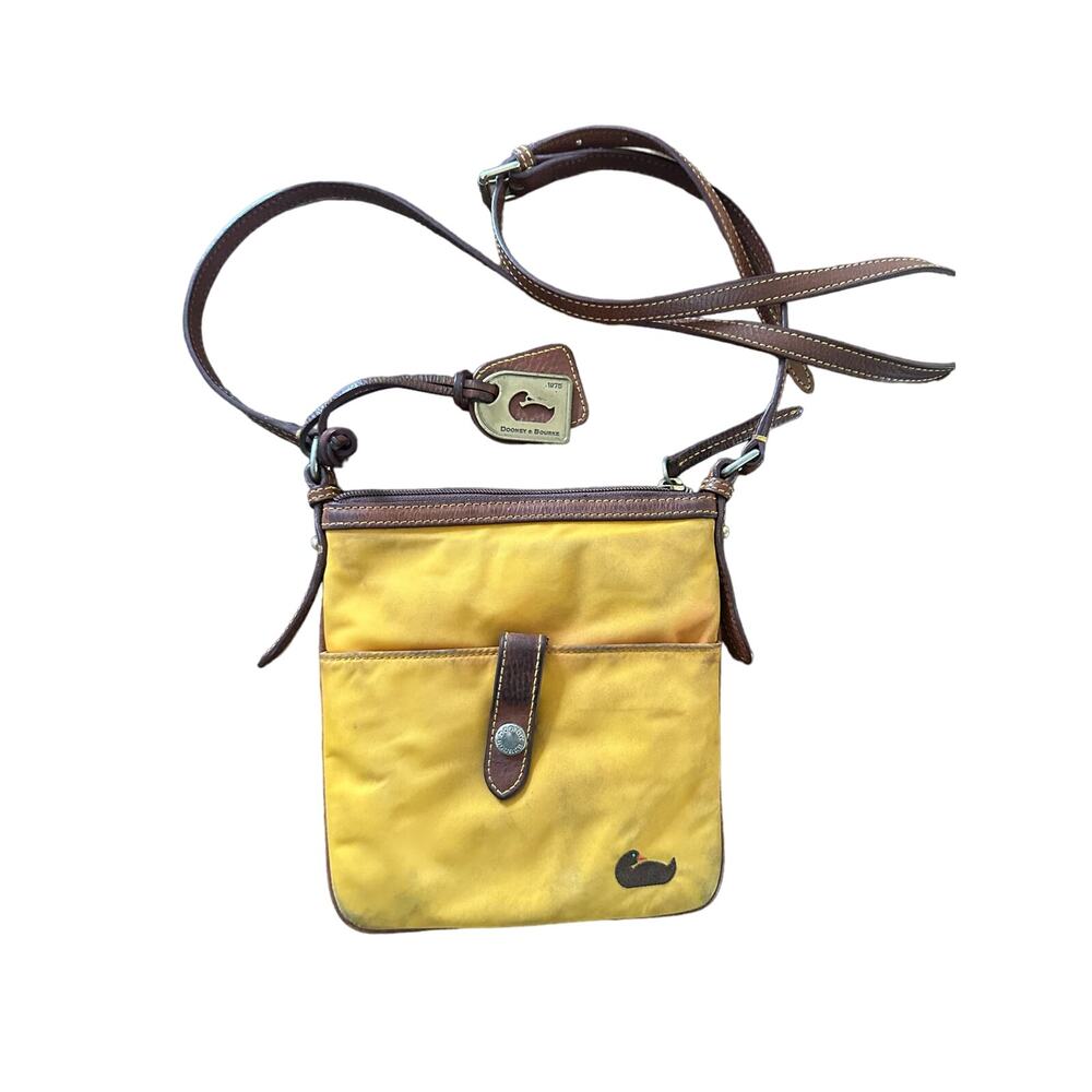 Dooney & Bourke Yellow Nylon Crossbody bag